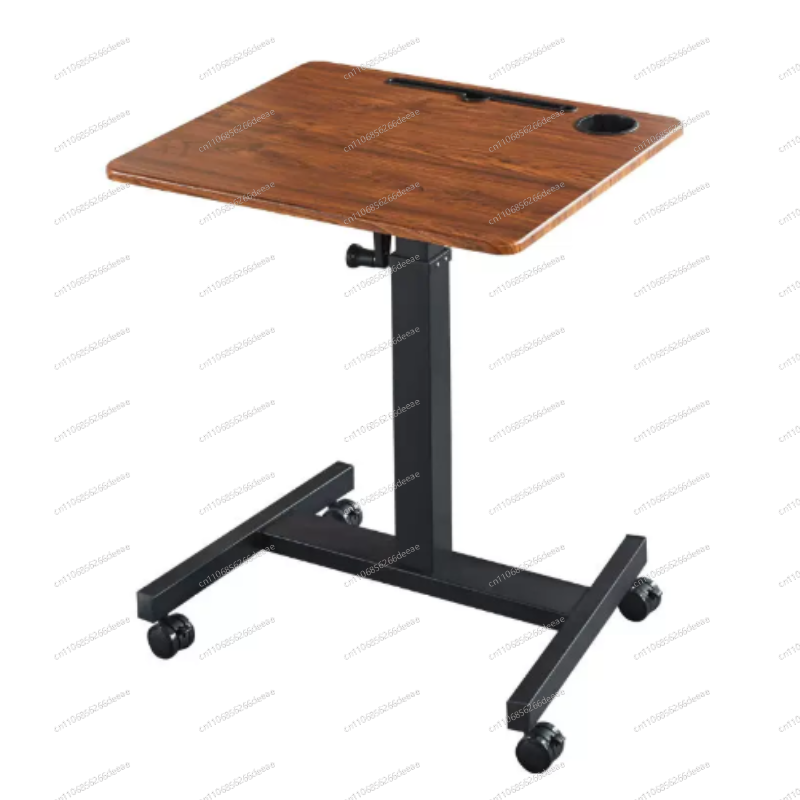 Home Office With Sofa - Height Adjustable Mobile Side Table with