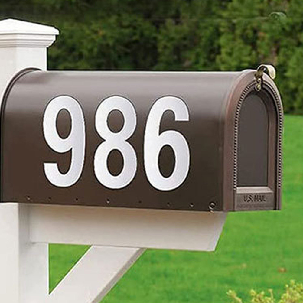 Home Office Number - 10Sets Reflective Number Stickers Waterproof Self