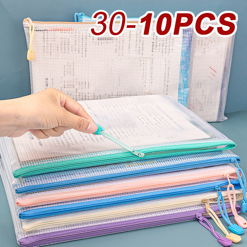 Home Office Student - 5/10/20/30pcs Zipper Storage Bag Pouch Waterproof