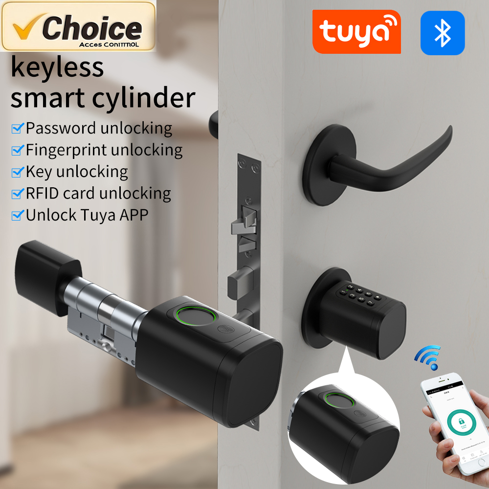 Home Office Google - Tuya Smart Mortise Lock IP65 Biometric