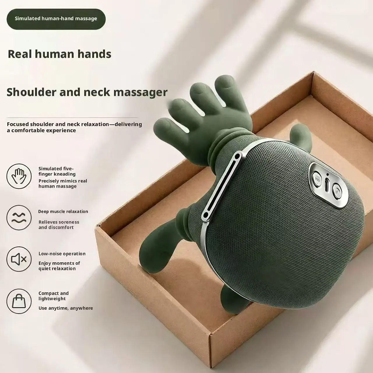 Home Office Gear - Simulated Human Hand Kneading Massage Device
