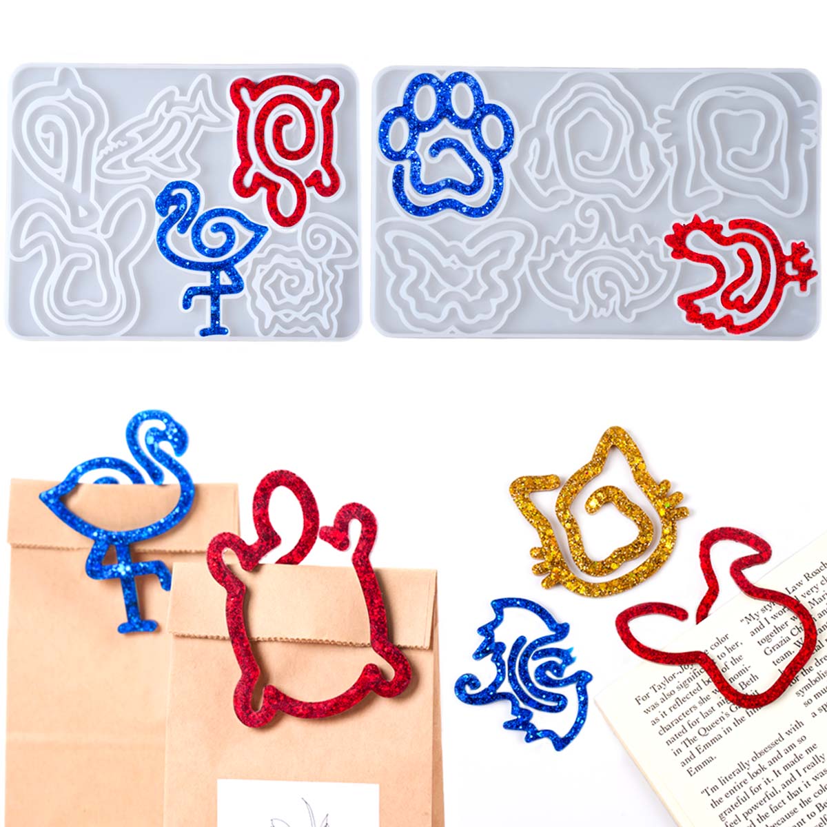 Home Office Gear - 3D Animal Bookmark Silicone Mold DIY