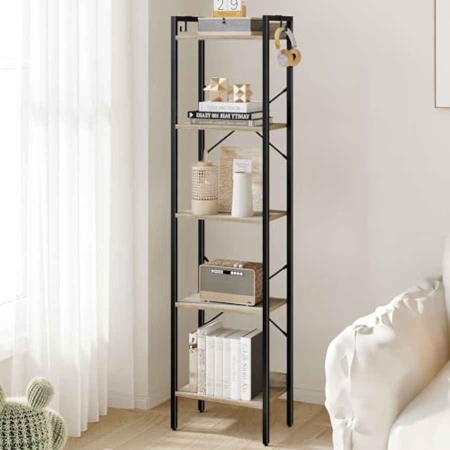 Home Office Bookshelves - Bookshelf, Book Shelf, Industrial Bookcase with