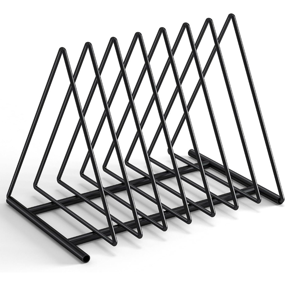 Home Office Bookshelves - Triangle Desk File Organizer, 7 Slots