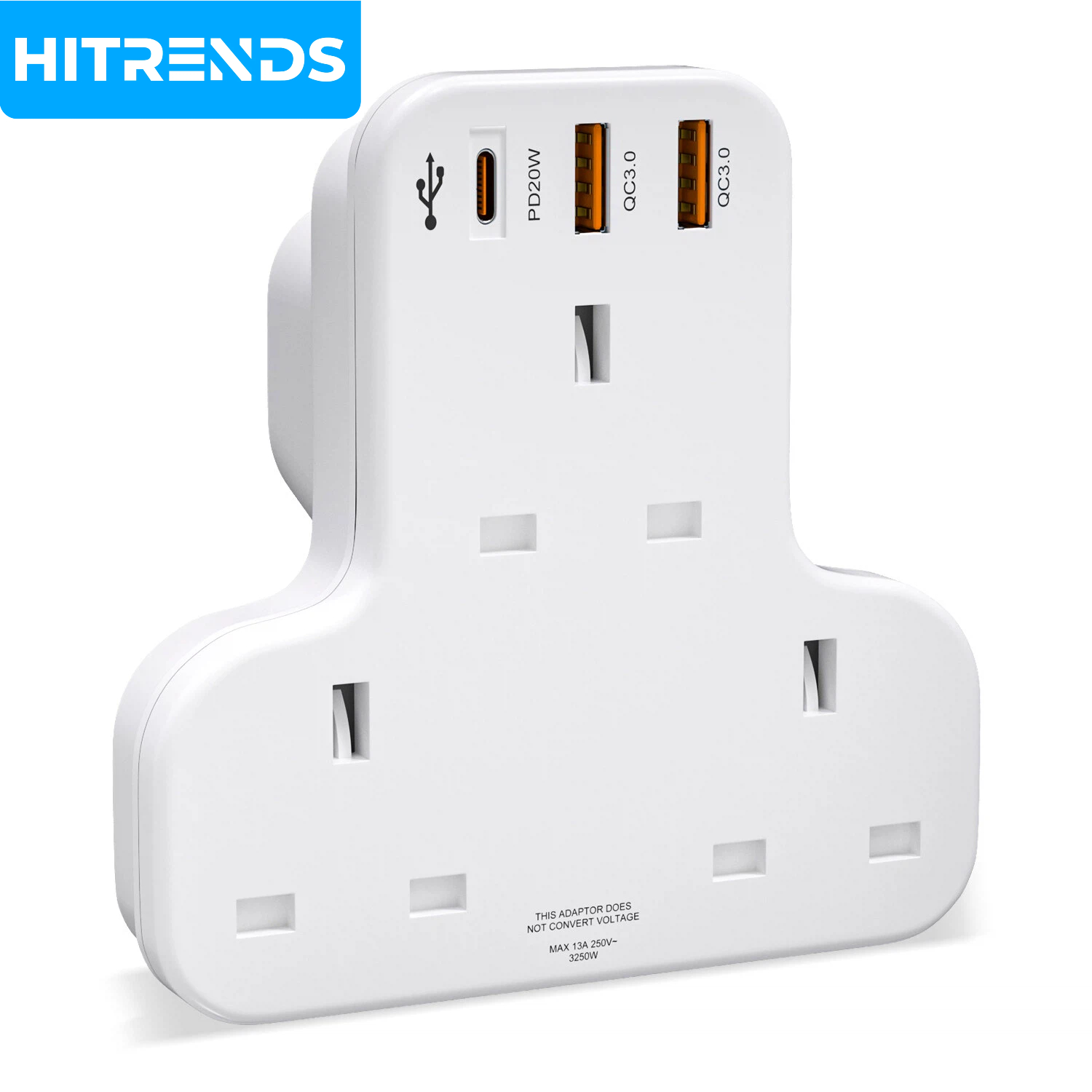Home Office Of Uk - HITRENDS 6-in-1 UK Multi Plug Adapter,