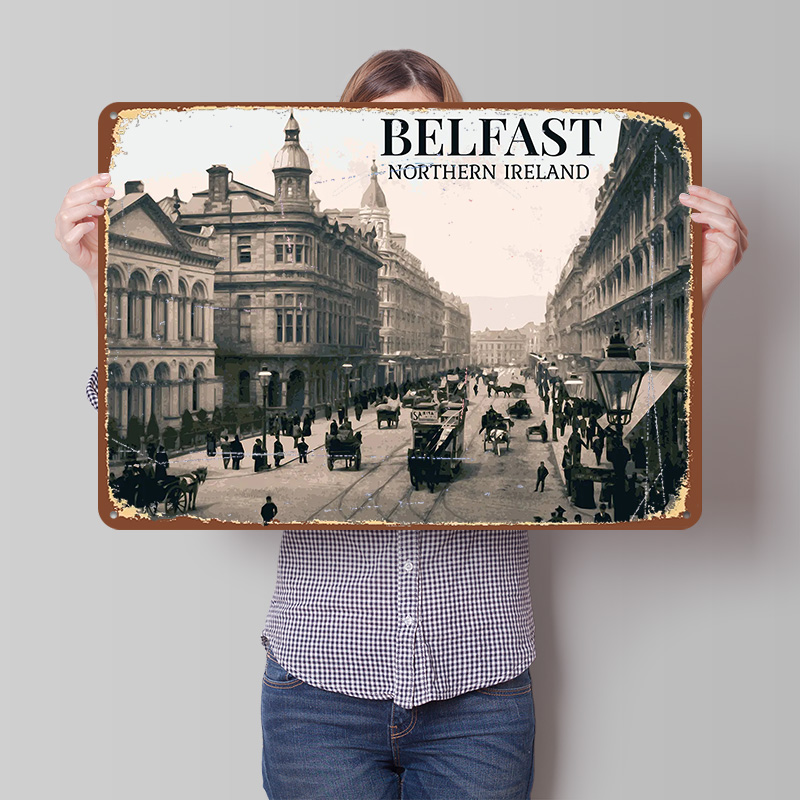 Home Office Belfast - Vintage Belfast Printed Poster Customized Wall