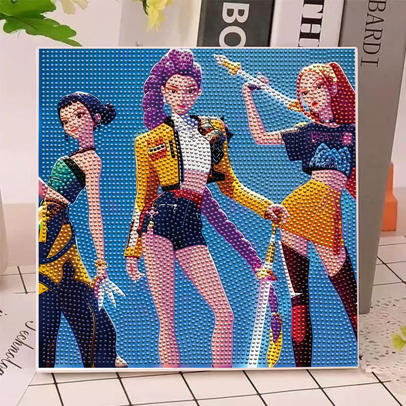 Home Office Art - Anime Gilrs Lumi Mila Zoi K-pop