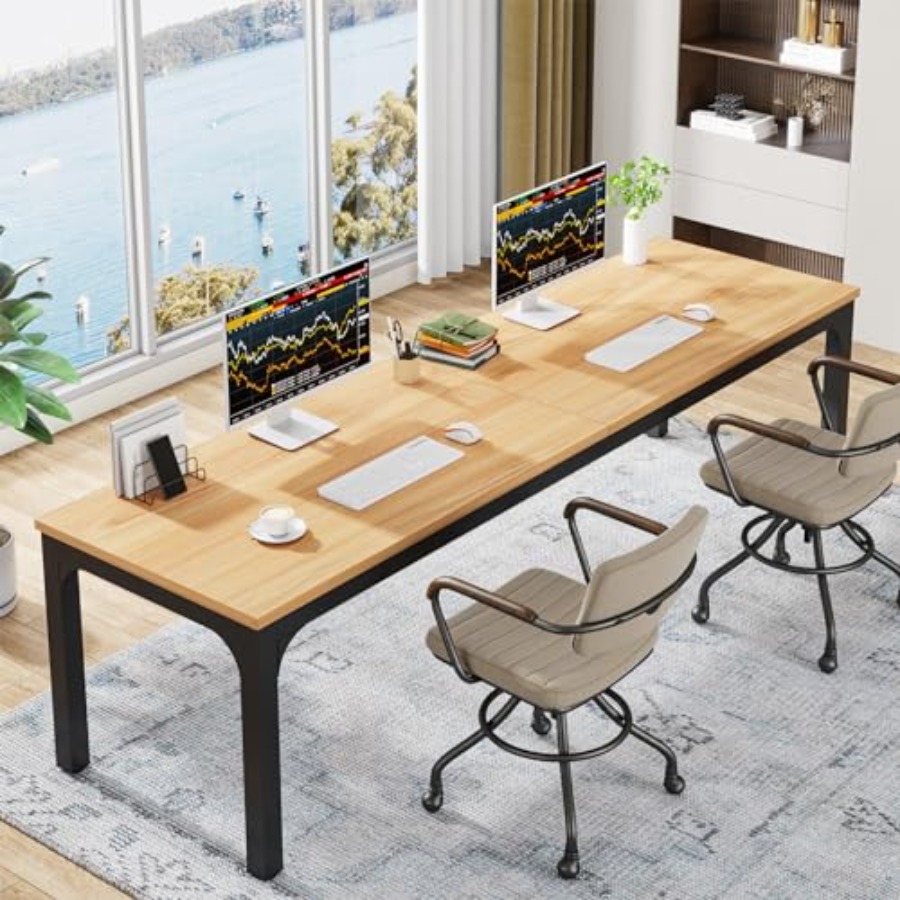 Home Office Desks - 78.7 Inches Extra Long Computer Desk