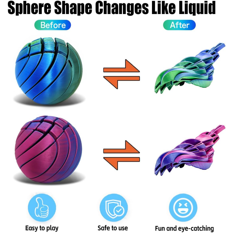 3D Printed Slime Ball Fidget T - Home Office Gear avaliação e preço