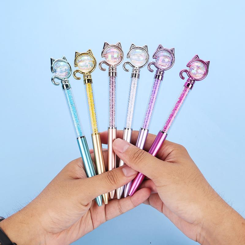 2Pcs Rhinestone Pen Cute Stati - Home Office Student avaliação e preço