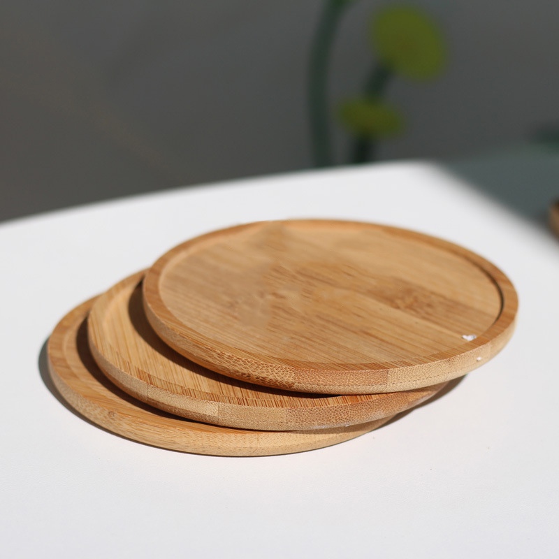Heat Insulation Bamboo Coaster - Desktop Organizer Bamboo avaliação e preço