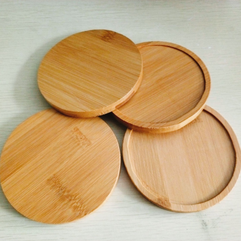 Heat Insulation Bamboo Coaster - Desktop Organizer Bamboo avaliação e preço