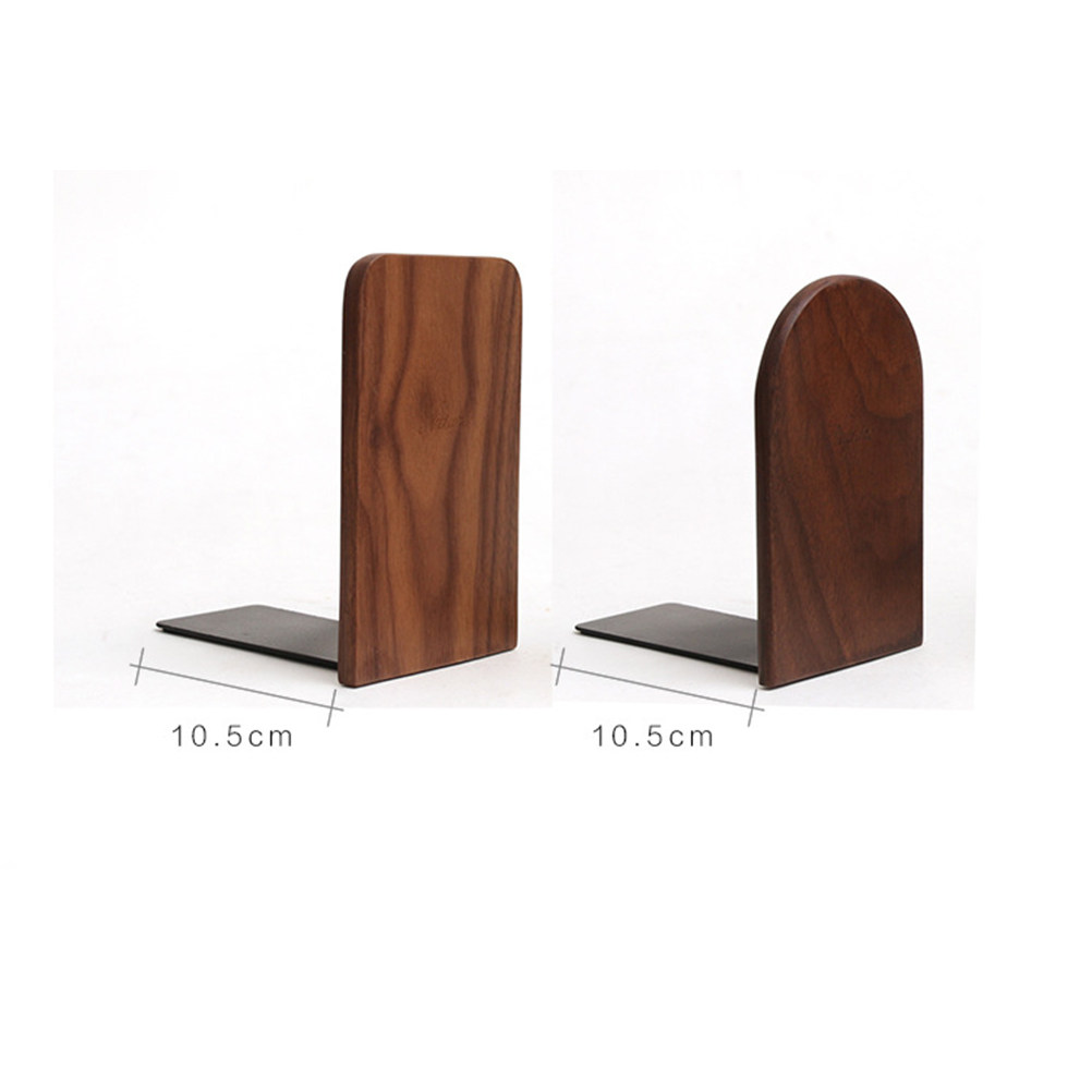 2Pcs Wooden Bookends Creative  - Home Office Library avaliação e preço