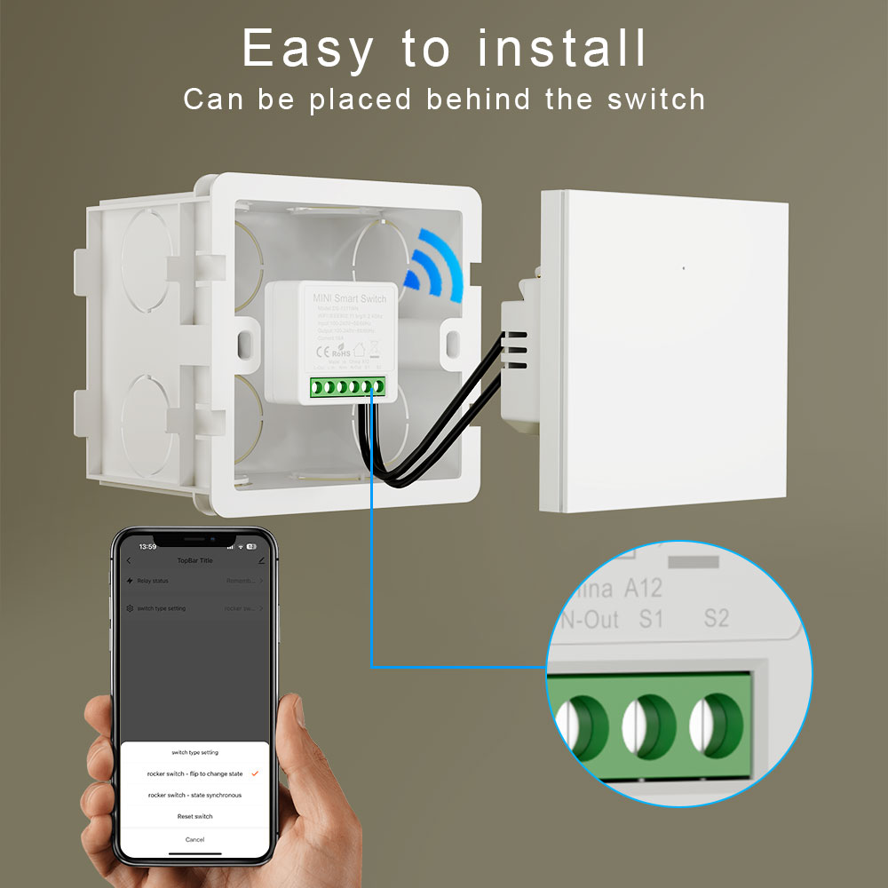 Tuya Smart Life WiFi Switch 1P - Home Office Google avaliação e preço