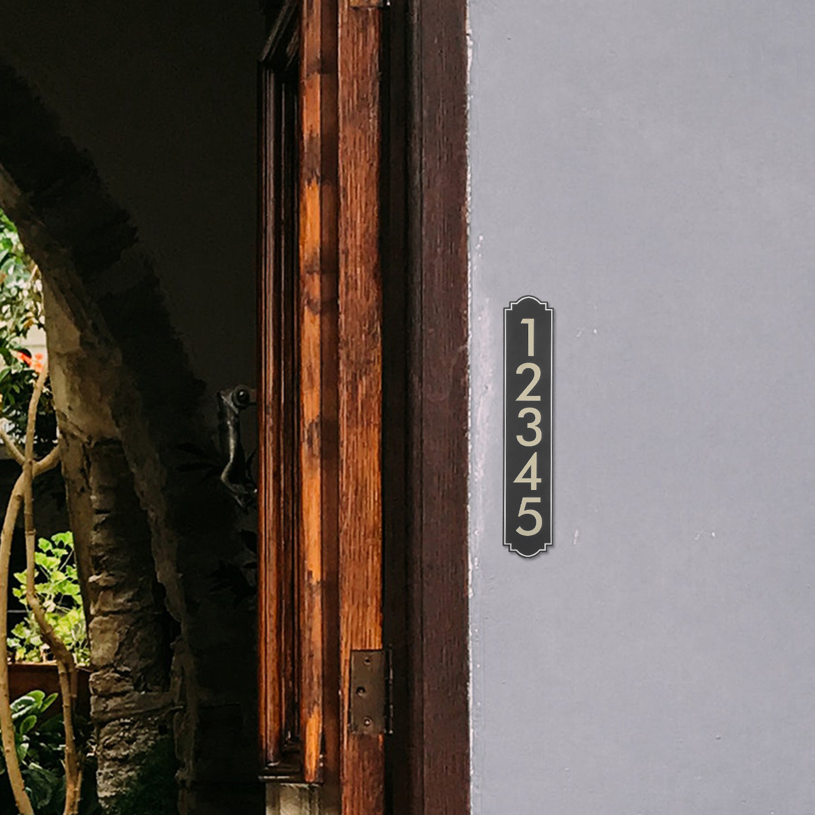 1Set Metal Address Sign Sturdy - Home Office Number avaliação e preço