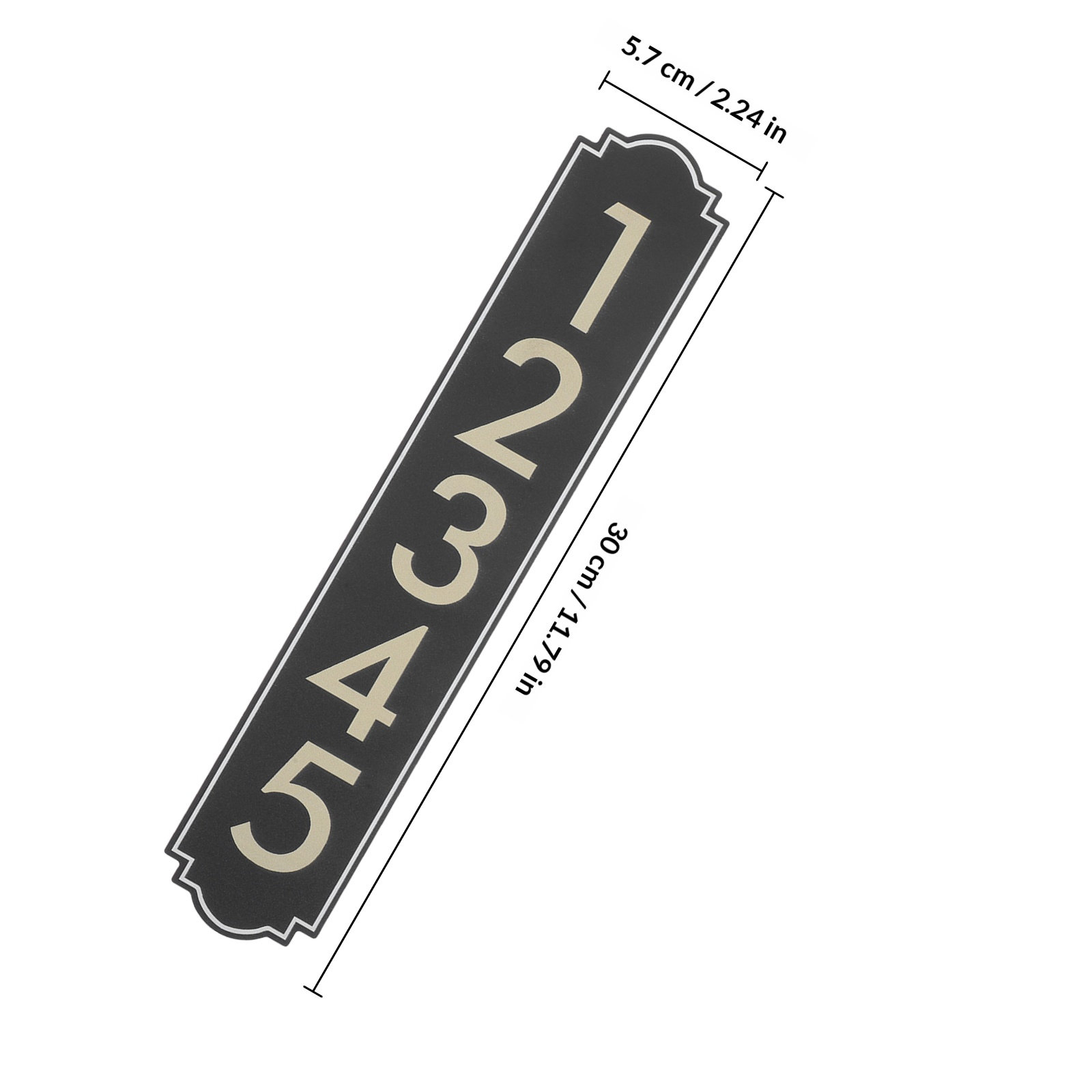 1Set Metal Address Sign Sturdy - Home Office Number avaliação e preço