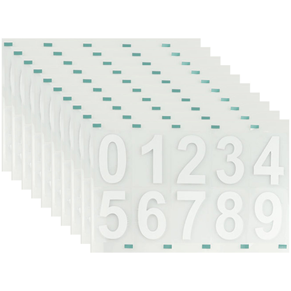 10Sets Reflective Number Stick - Home Office Number avaliação e preço