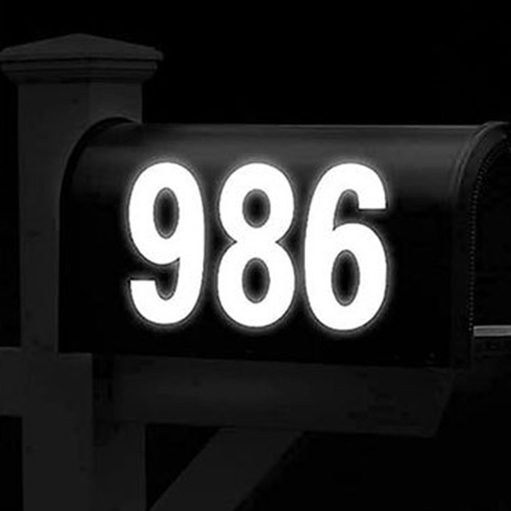 10Sets Reflective Number Stick - Home Office Number avaliação e preço
