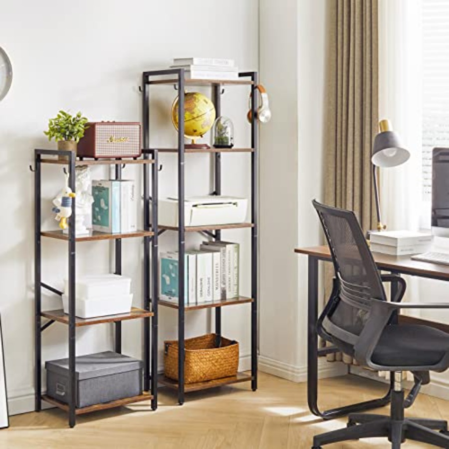 Bookcase, 4-Tier Narrow Ladder - Home Office Bookshelves avaliação e preço
