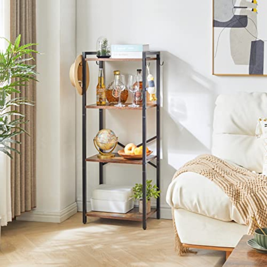 Bookcase, 4-Tier Narrow Ladder - Home Office Bookshelves avaliação e preço