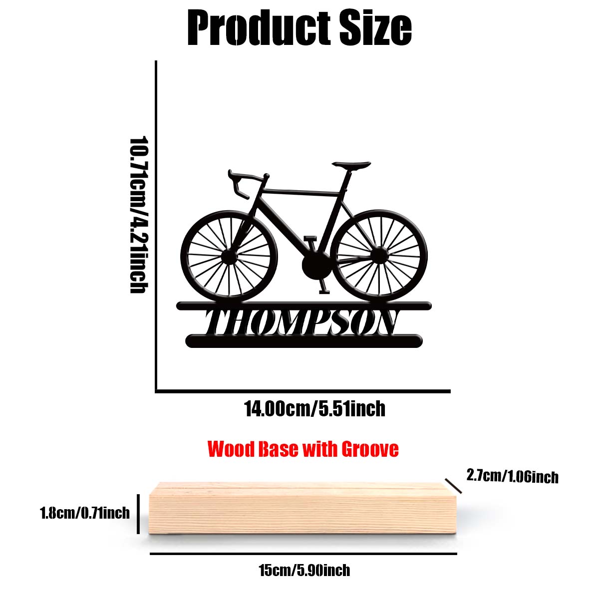 1Pc Csutom Mountain Bike Woode - Home Office Art avaliação e preço