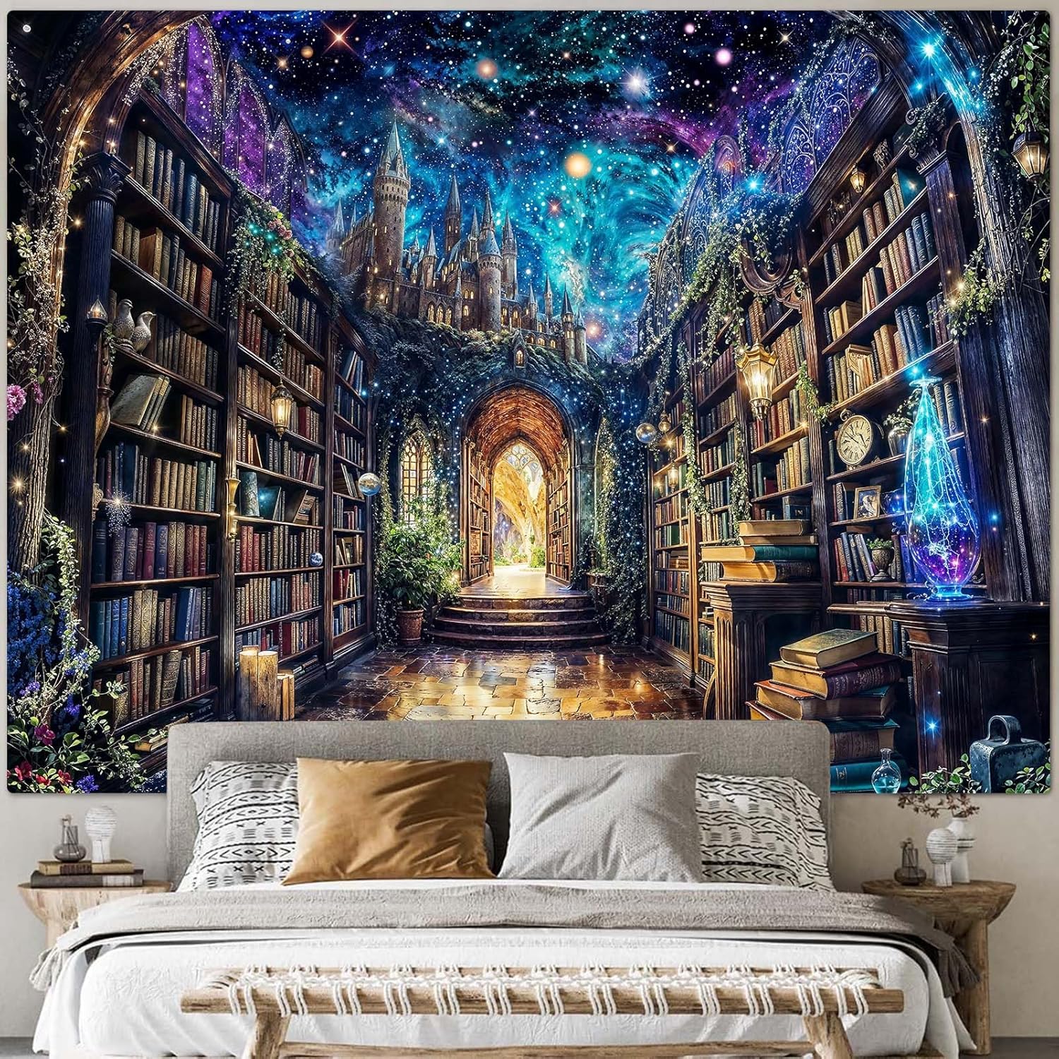 Magic bookshelf library tapest - Home Office Library avaliação e preço