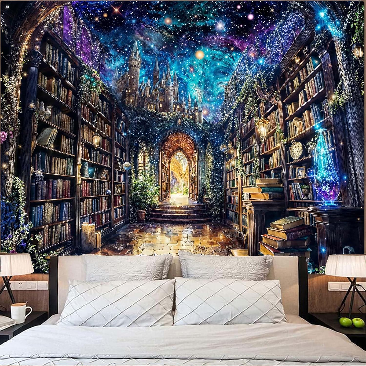 Magic bookshelf library tapest - Home Office Library avaliação e preço