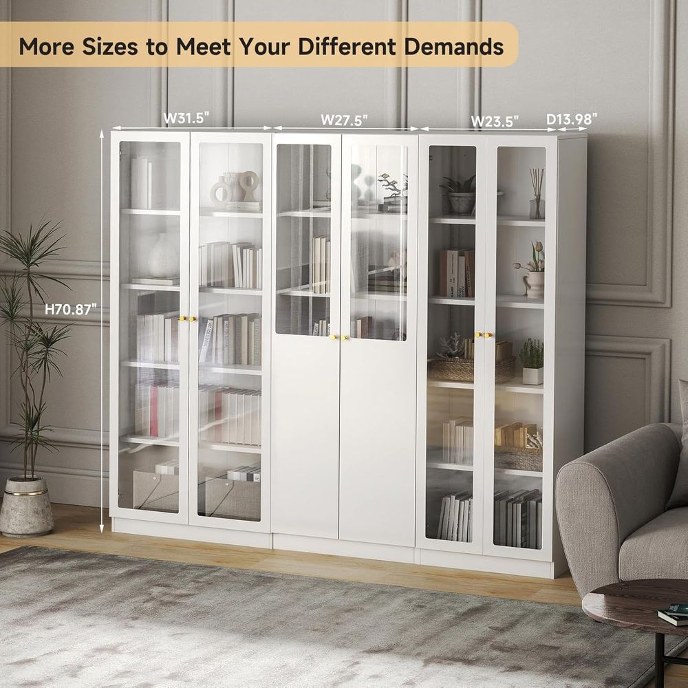 70.87 Tall Metal Bookshelf, 5- - Home Office Bookshelves avaliação e preço