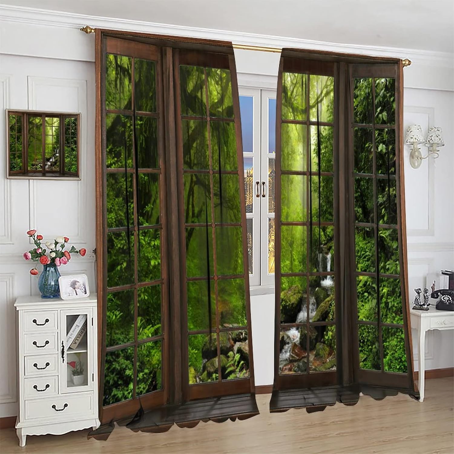 Forest Waterfall Window View C - Home Office With View avaliação e preço