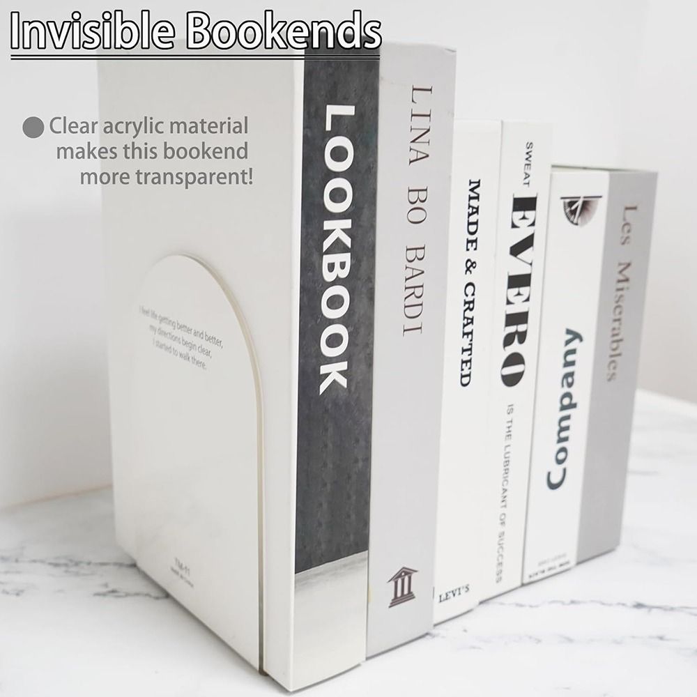 Acrylic Book Ends for Book She - Home Office Library avaliação e preço