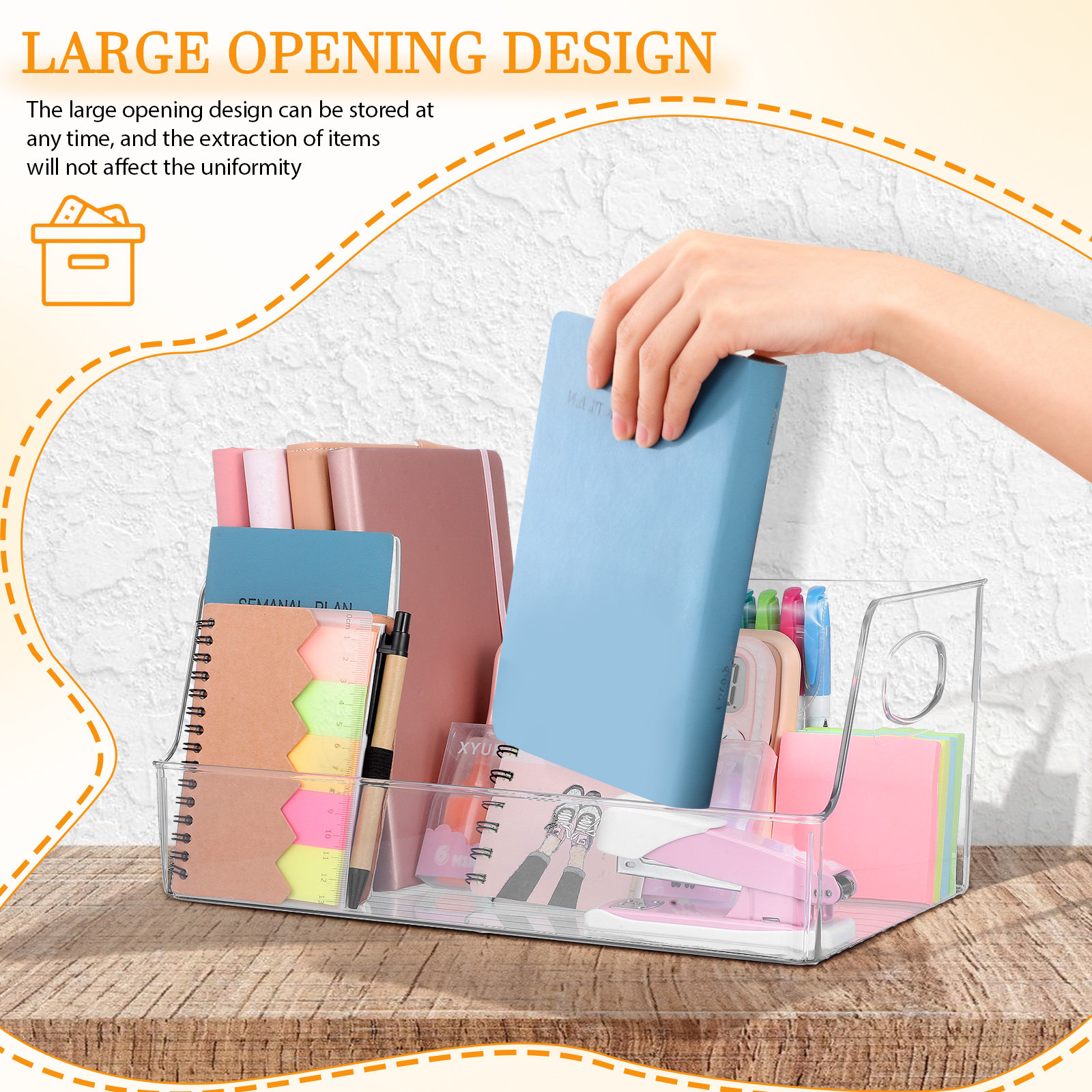 Sturdy Drop Resistant Clear Bo - Home Office Library avaliação e preço