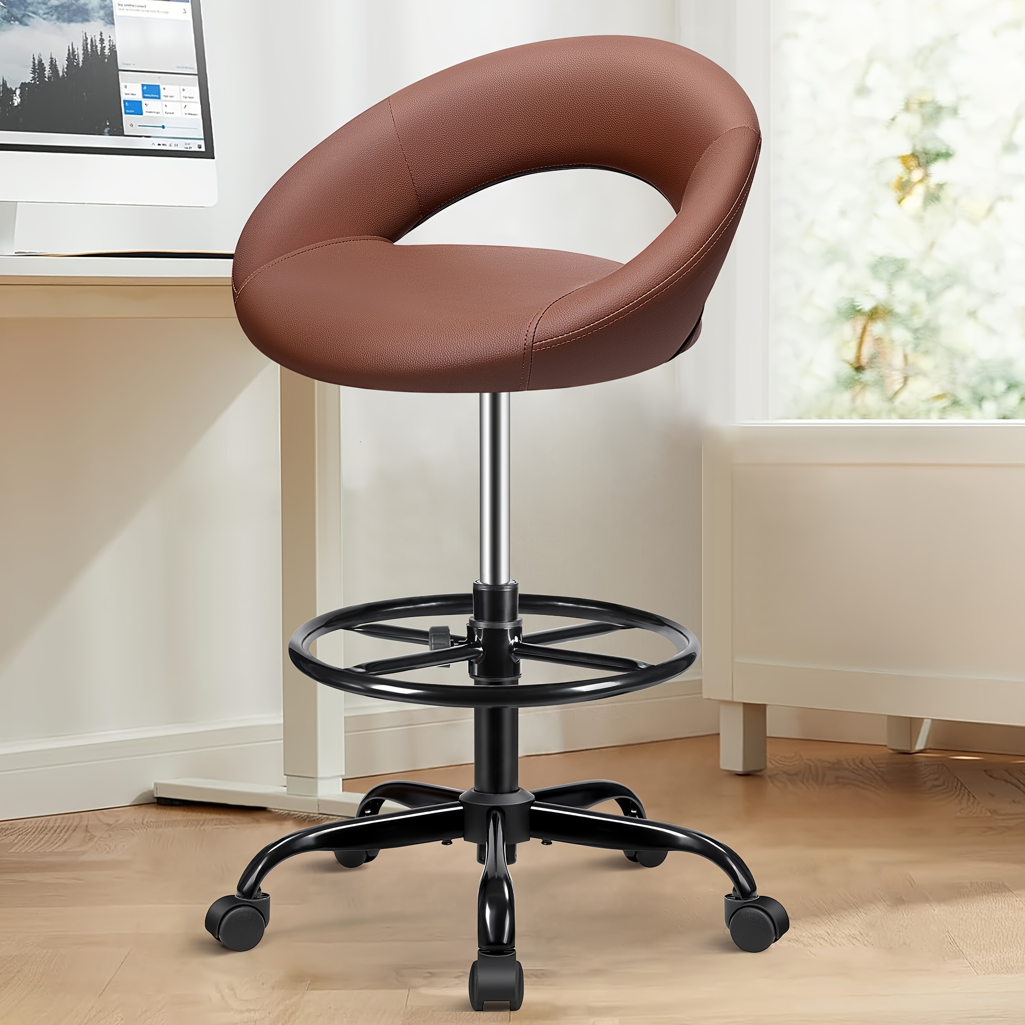 Ergonomic Drafting Chair - PU  - Home Office Desks avaliação e preço
