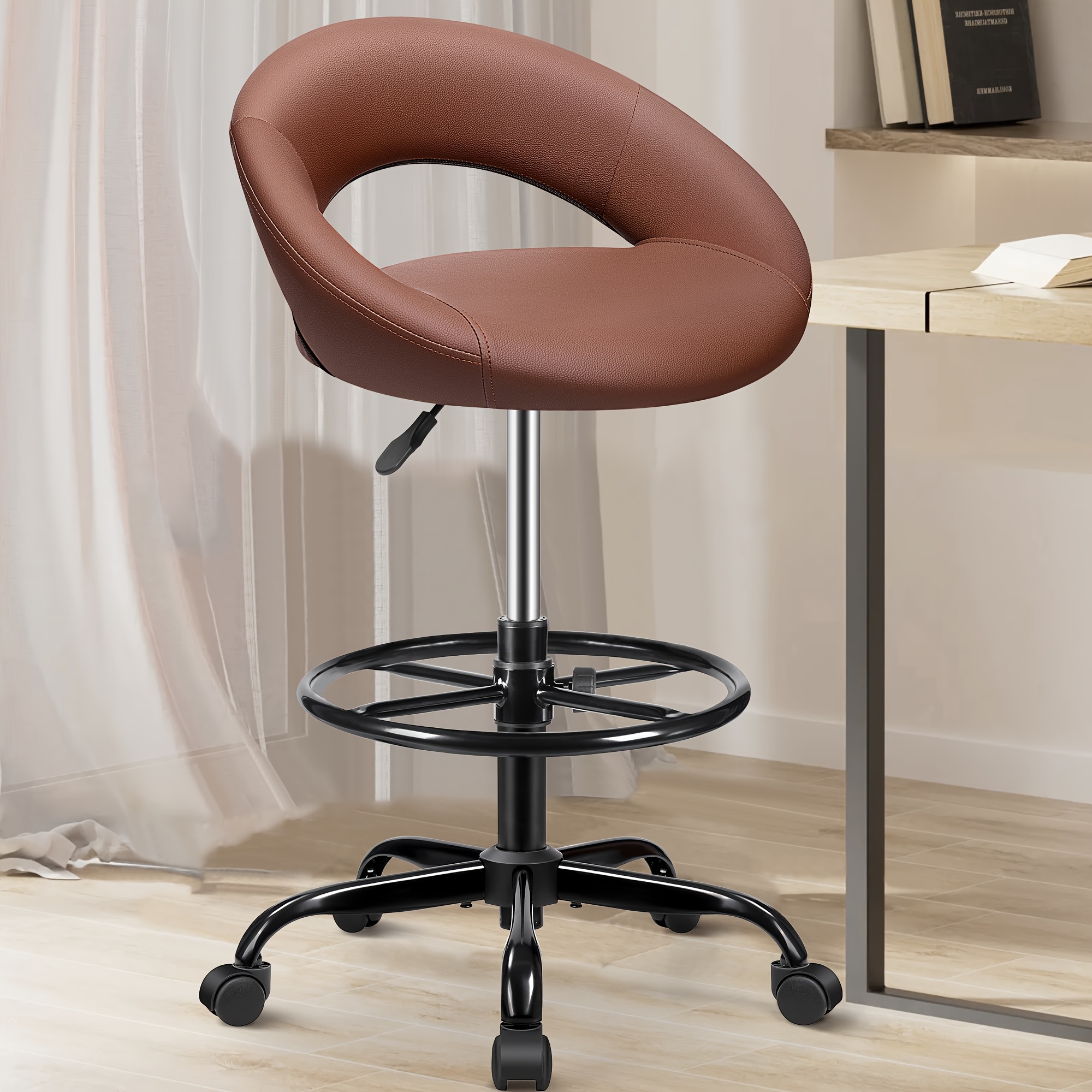 Ergonomic Drafting Chair - PU  - Home Office Desks avaliação e preço