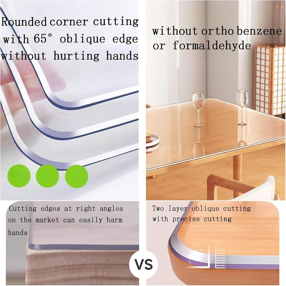 42x64 Clear PVC Desk Mat Prote - Home Office Desks avaliação e preço