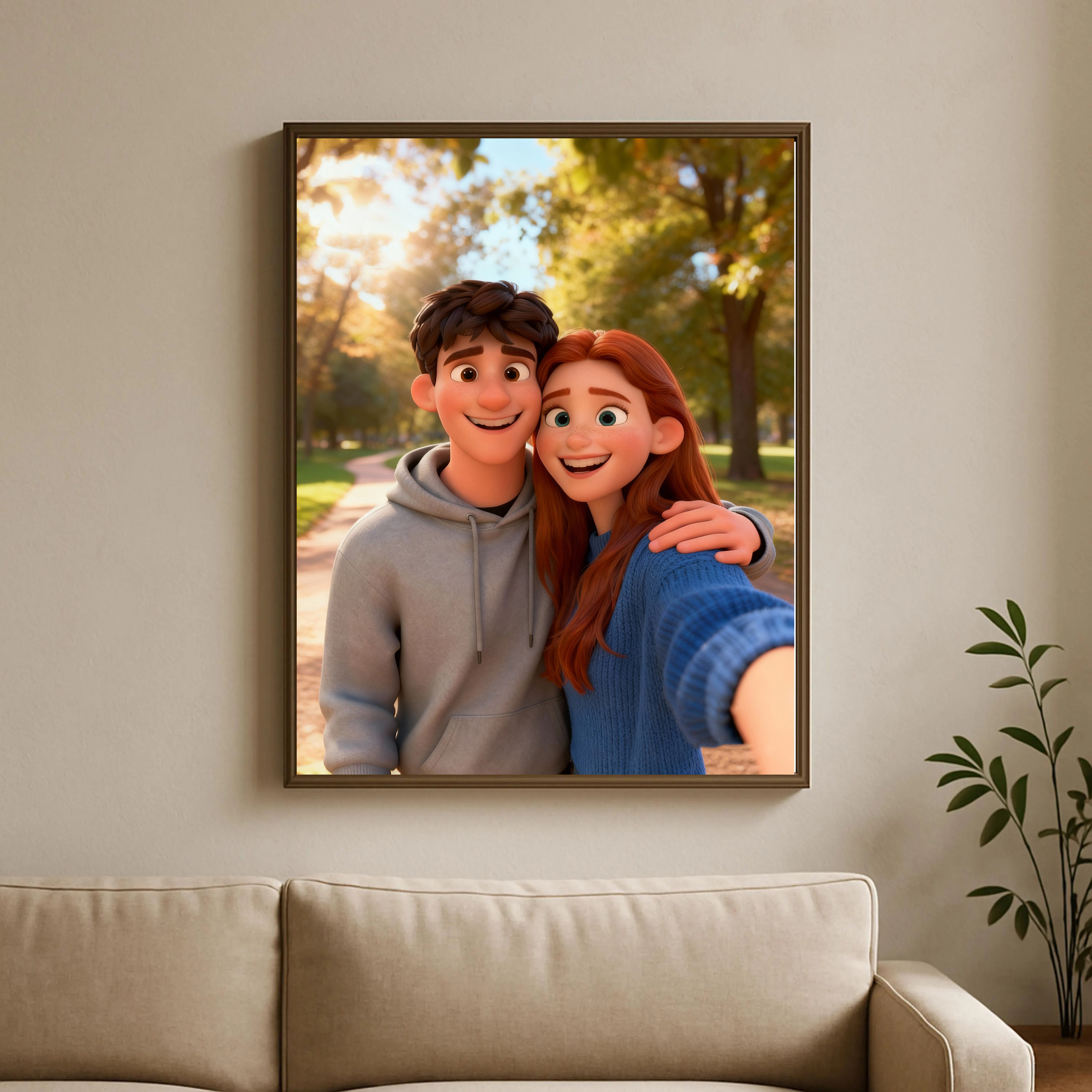 Custom Cartoon-Style Character - Home Office Art avaliação e preço