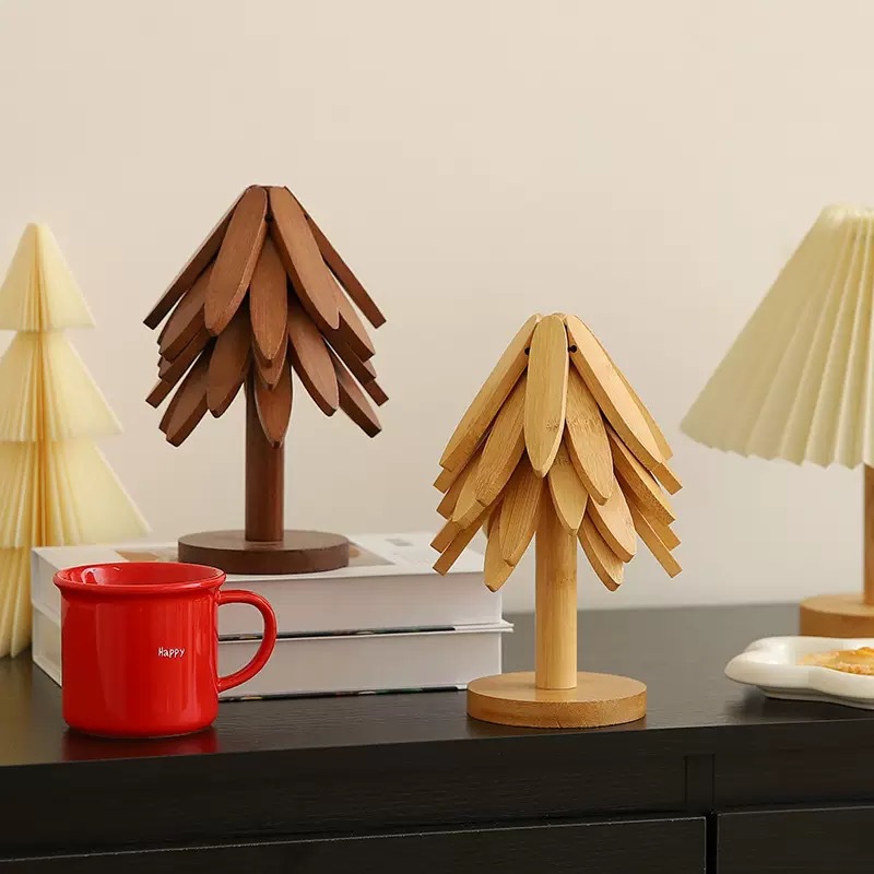 Heat Resistant Tree Shaped Tab - Desktop Organizer Bamboo avaliação e preço