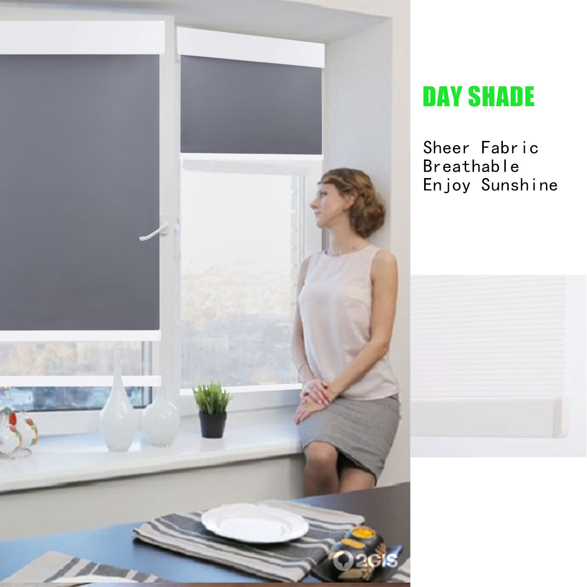 BOLAIEN Motorized Roller Shade - Home Office Google avaliação e preço