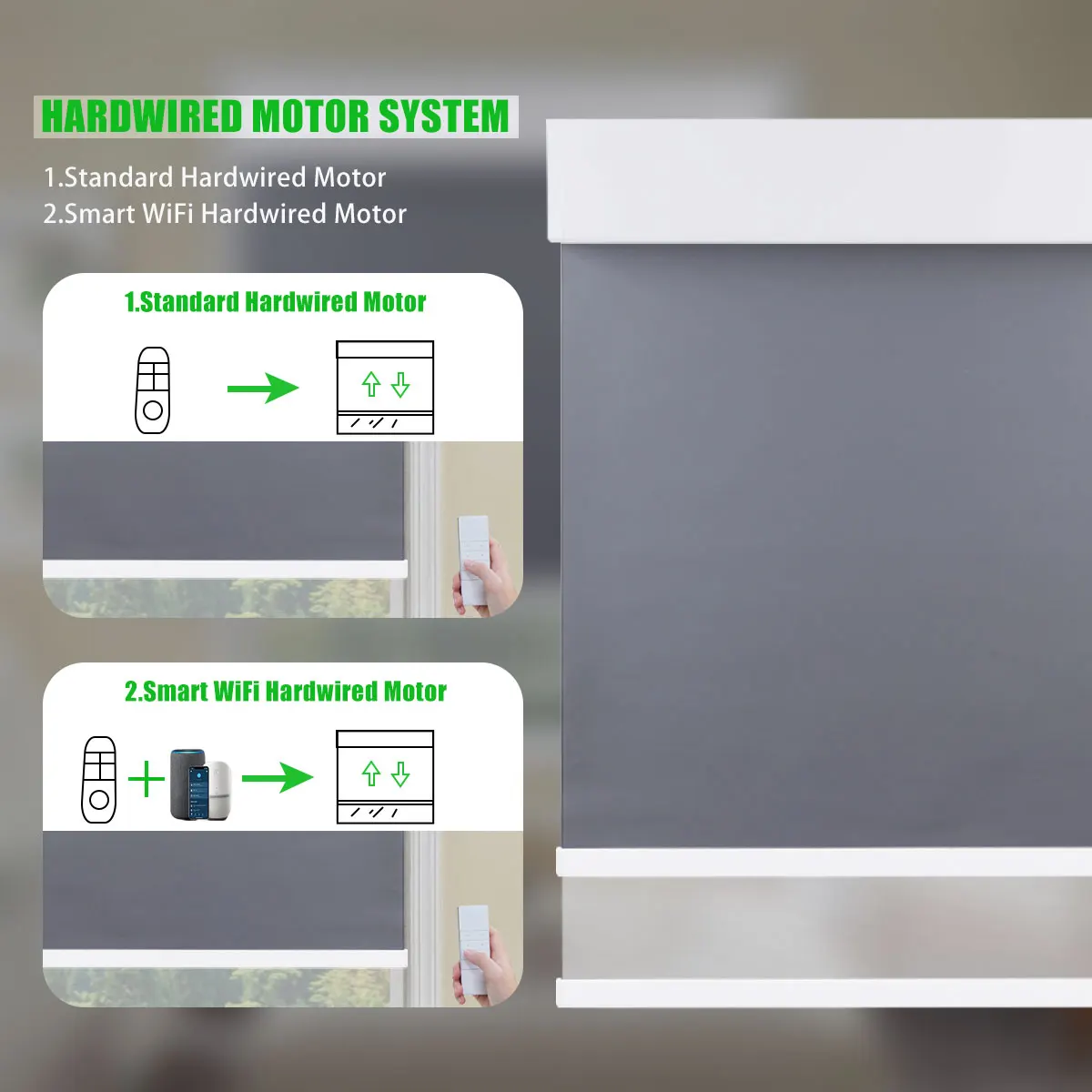 BOLAIEN Motorized Roller Shade - Home Office Google avaliação e preço
