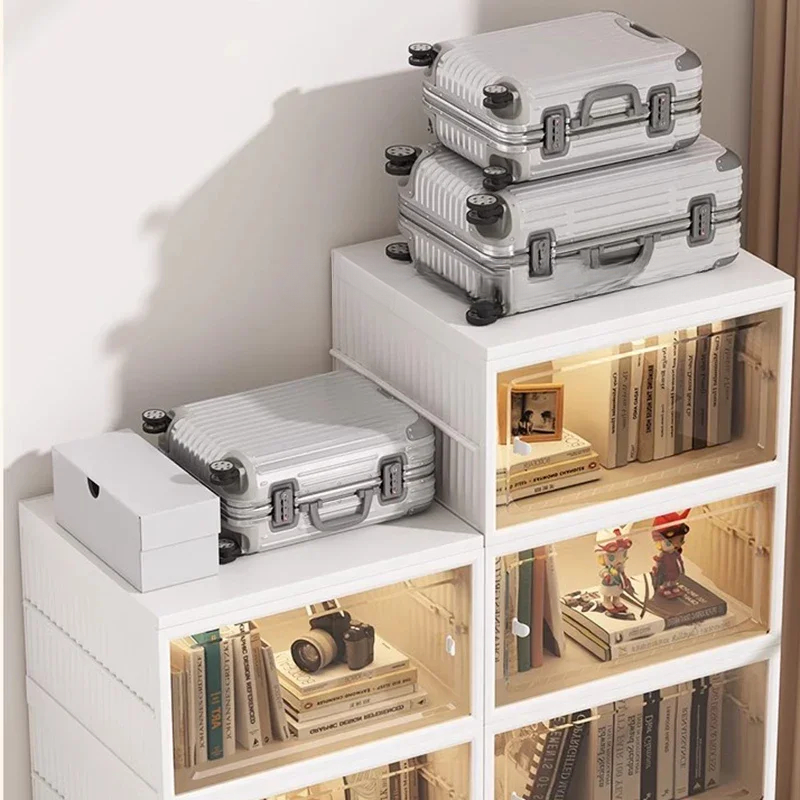 Postmodern White Bookcase Book - Home Office Library avaliação e preço