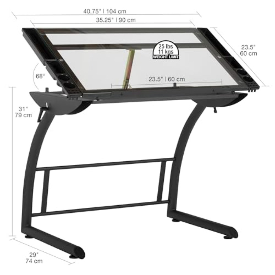 Triflex Drawing Table Sit to S - Home Office Desks avaliação e preço