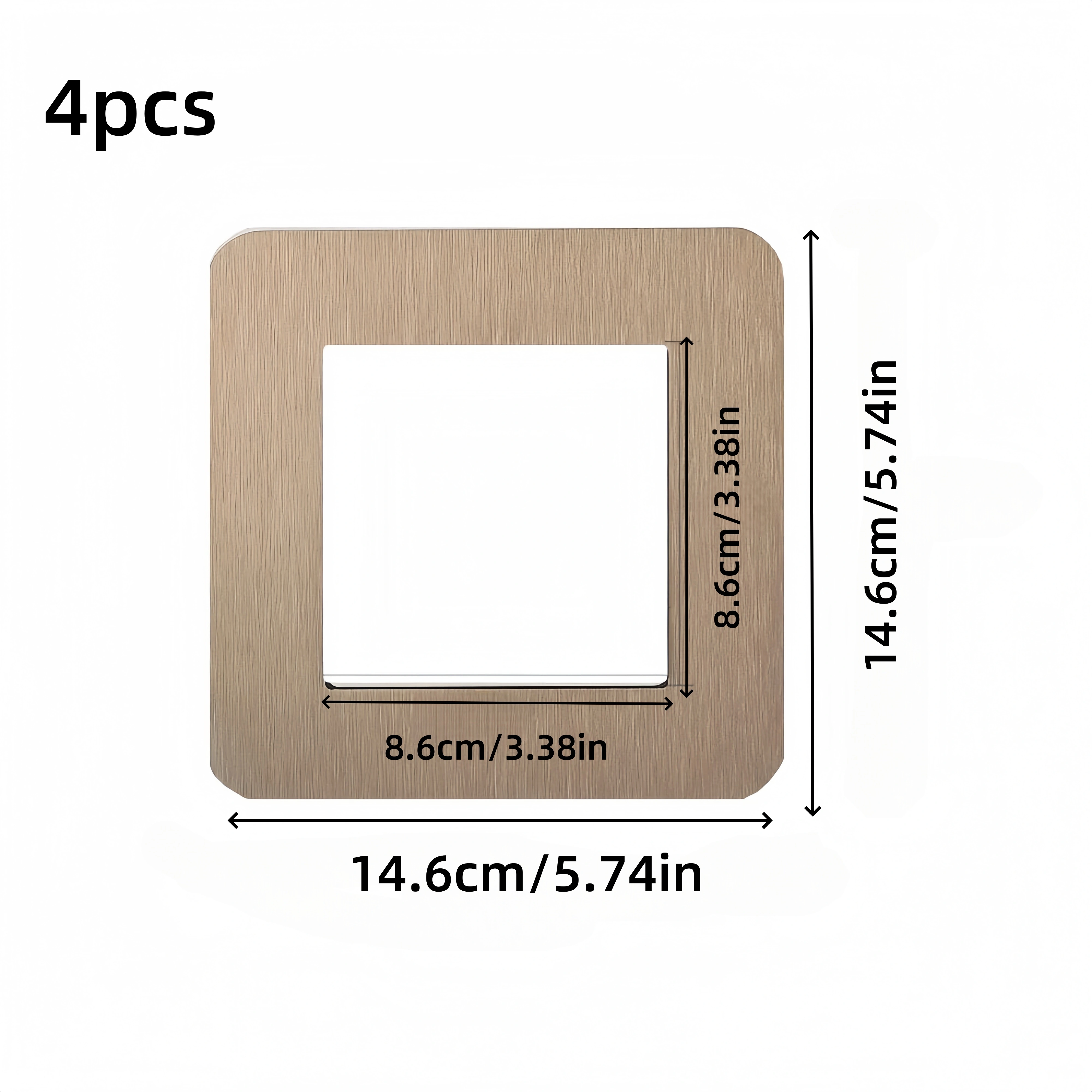 4pcs Silvery Self-Adhesive Lig - Home Office Of Uk avaliação e preço