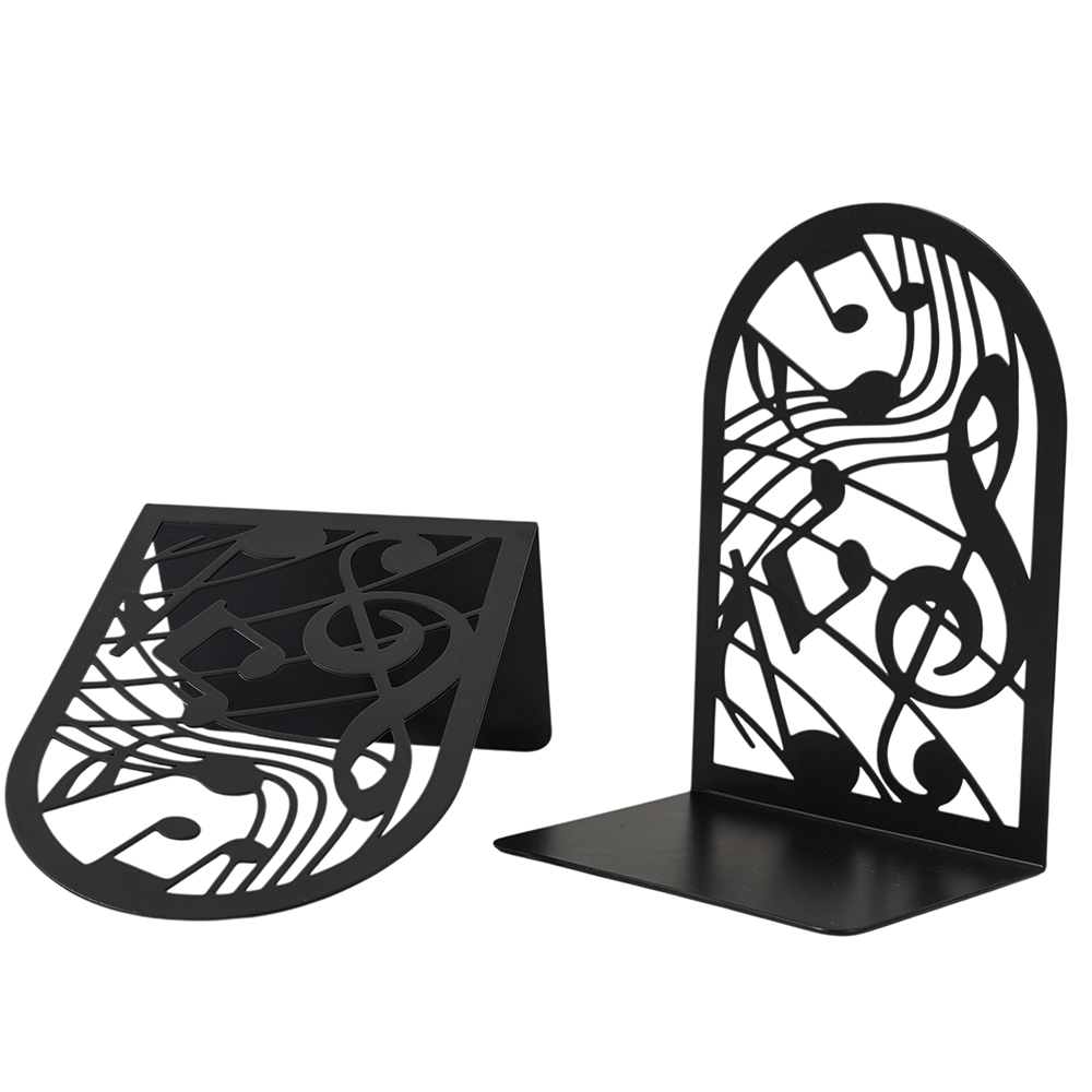 Music Note Metal Bookends Non- - Home Office Library avaliação e preço