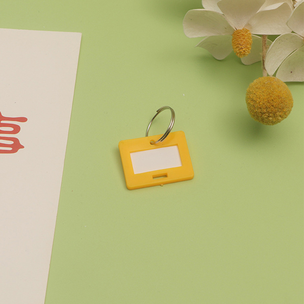 50pcs Key Ring Label Tags Meta - Home Office Number avaliação e preço