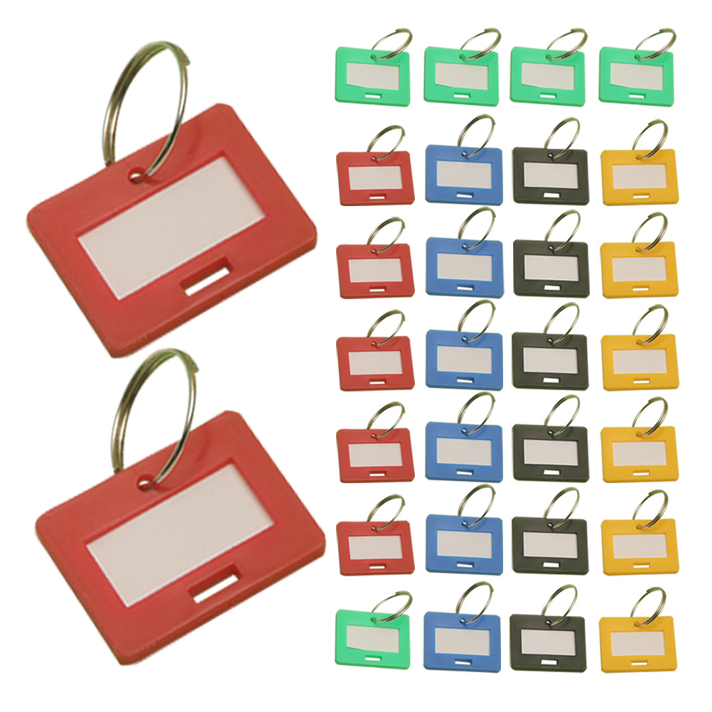 50pcs Key Ring Label Tags Meta - Home Office Number avaliação e preço