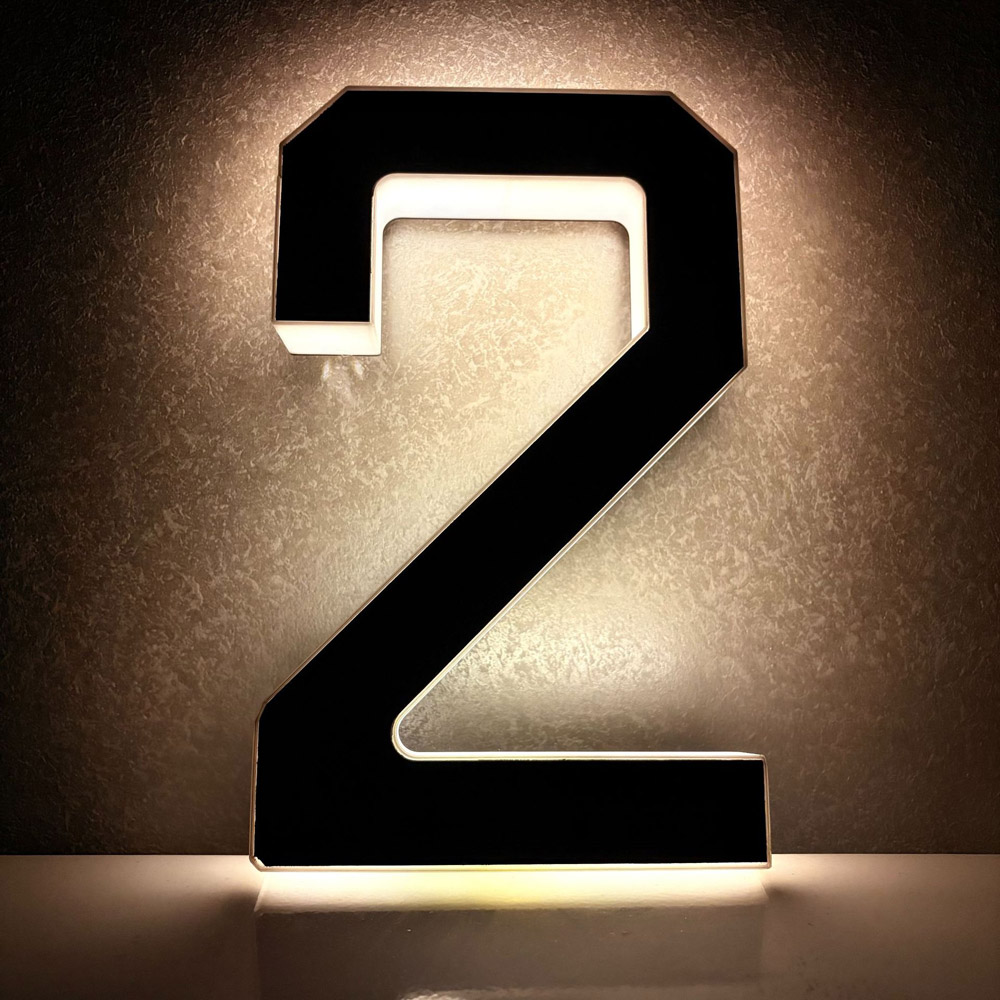 23cm Solar Lighted House Numbe - Home Office Number avaliação e preço