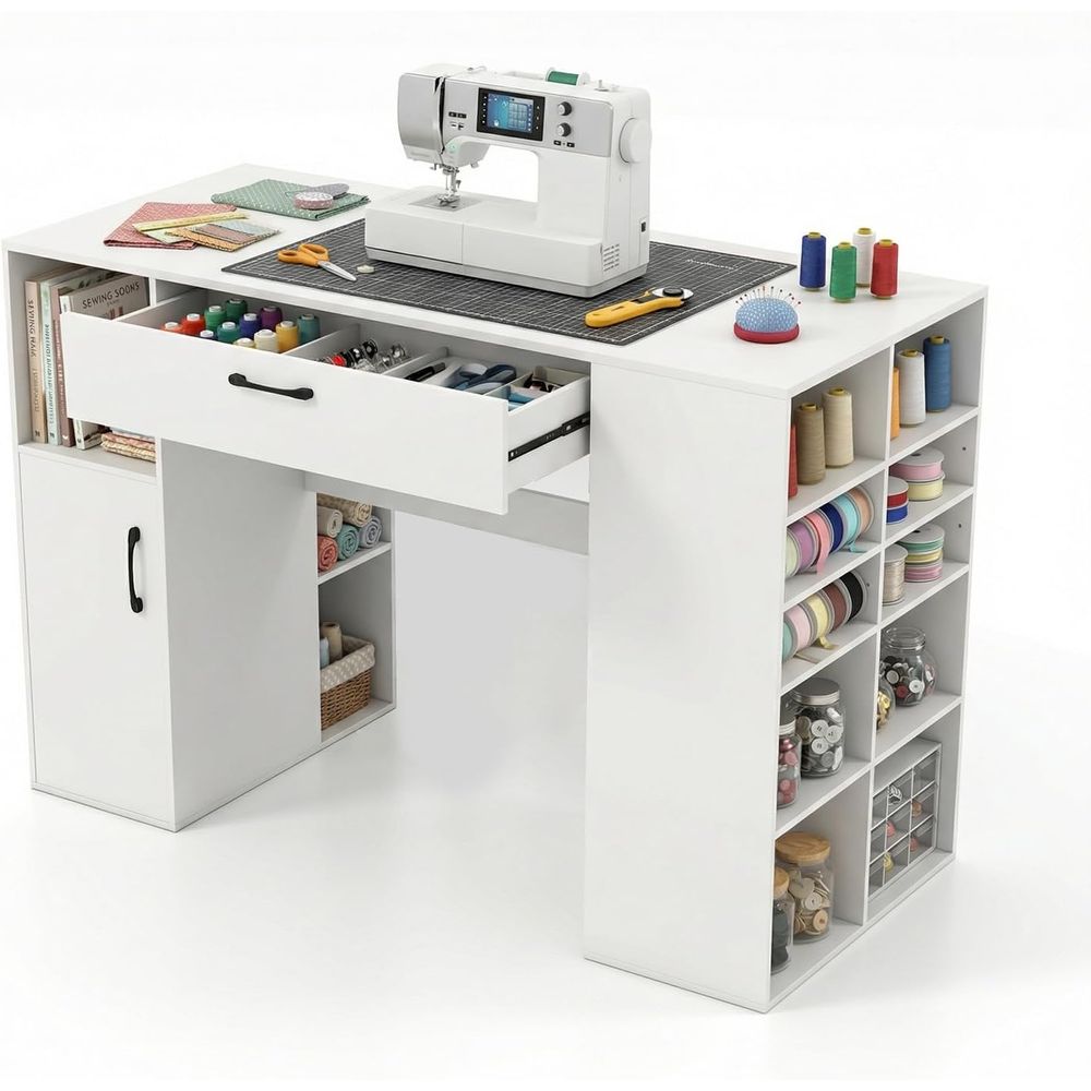 Adjustable Height Sewing Desk  - Home Office Desks avaliação e preço