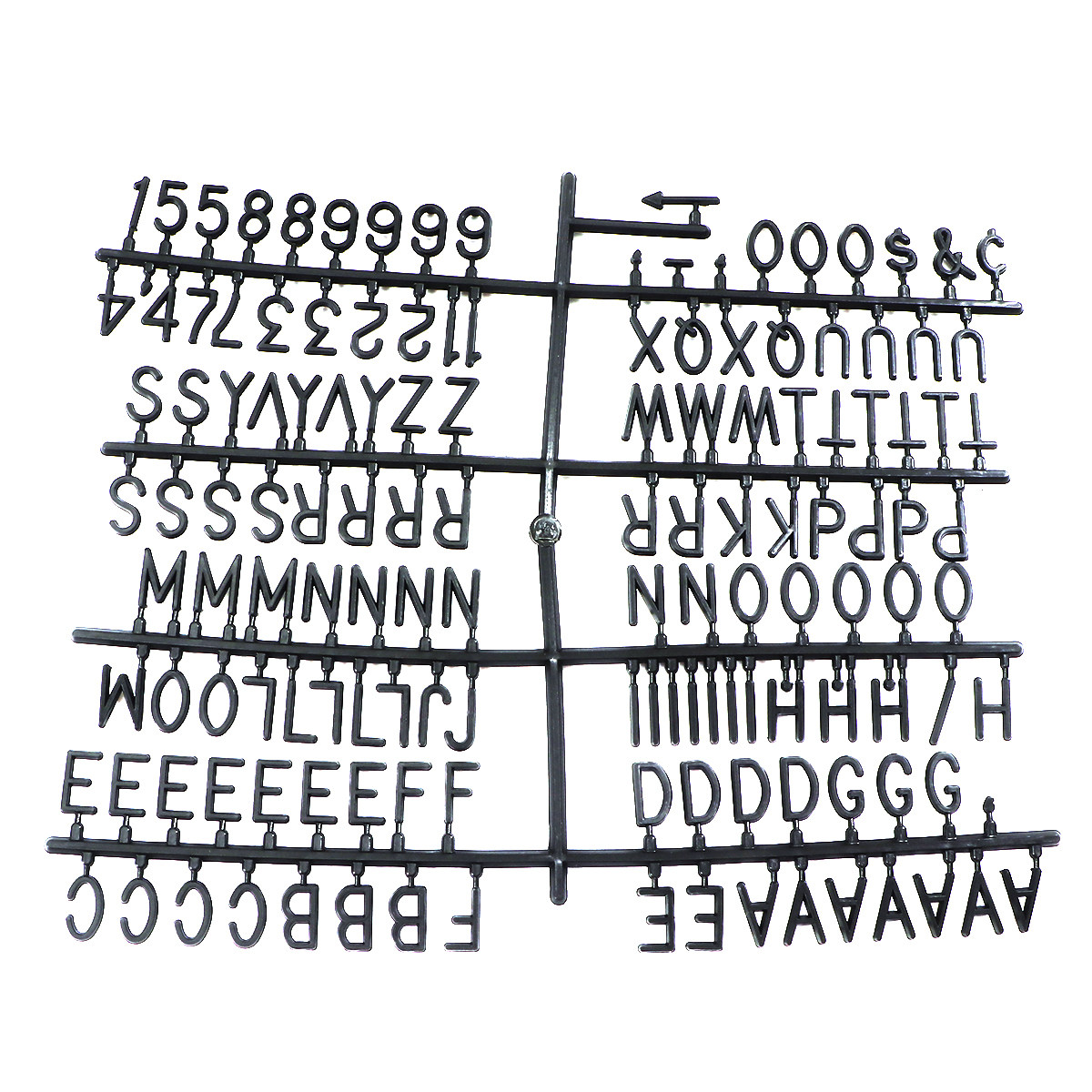 Black Plastic Letter Board Let - Home Office Number avaliação e preço