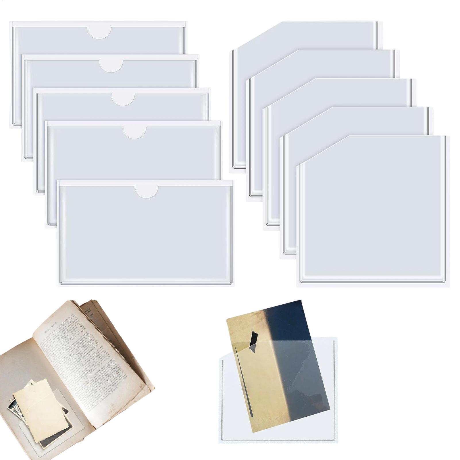 Clear Adhesive Pockets Dustpro - Home Office Library avaliação e preço