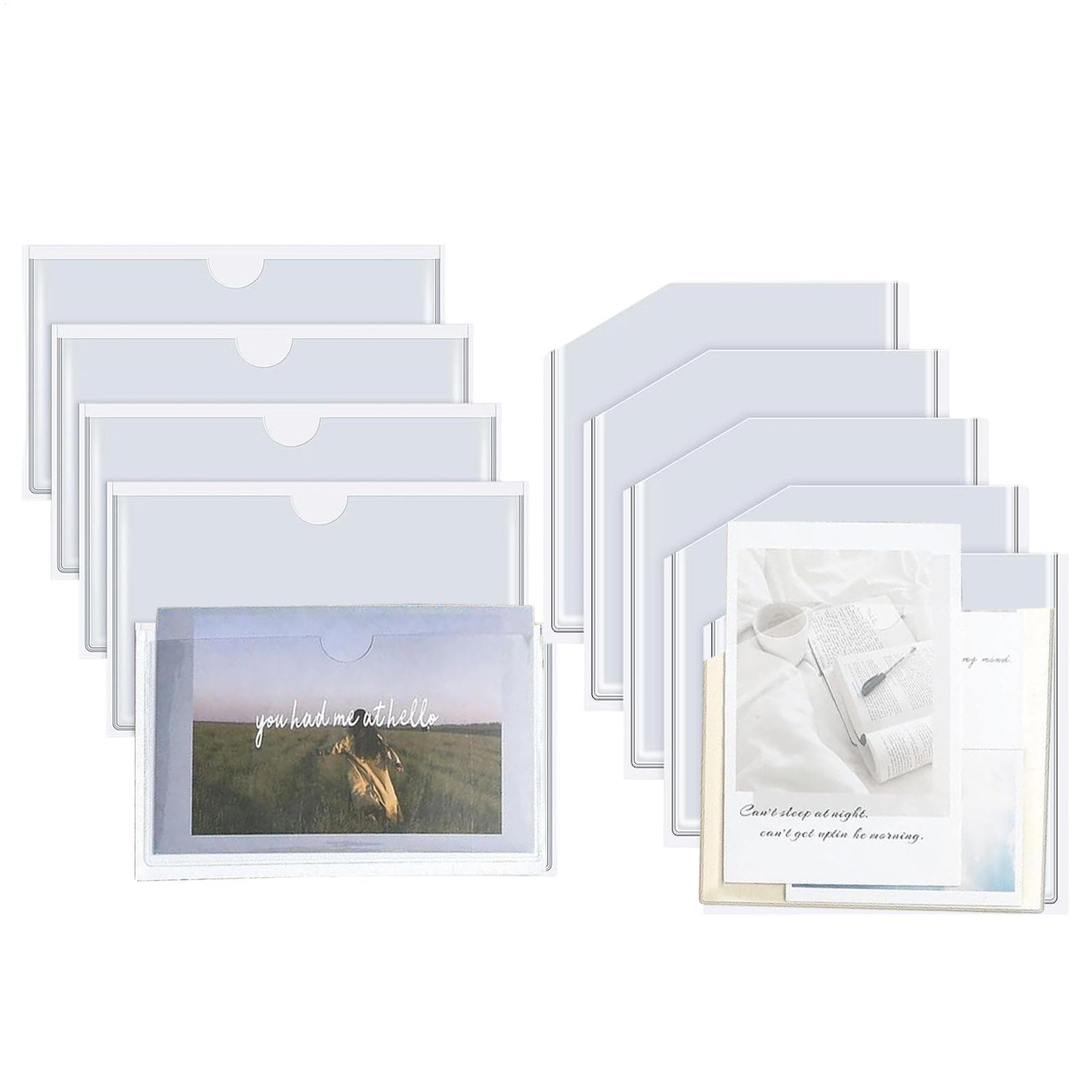 Clear Adhesive Pockets Dustpro - Home Office Library avaliação e preço