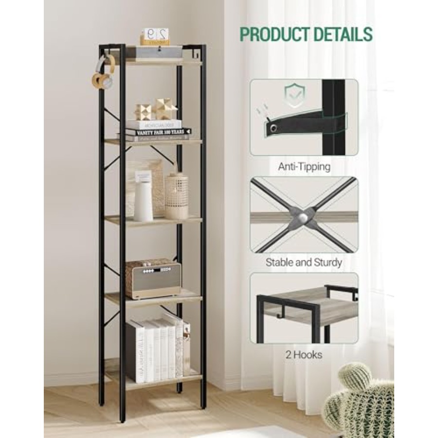 Bookshelf, Book Shelf, Industr - Home Office Bookshelves avaliação e preço